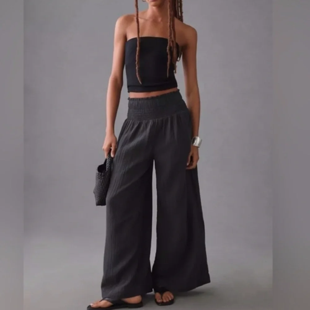 Anthropologie Wide-Leg Gauze Pants - Picture 8 of 16